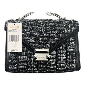 Michael Kors Whitney Medium Tweed Chain Shoulder Bag NWT $598